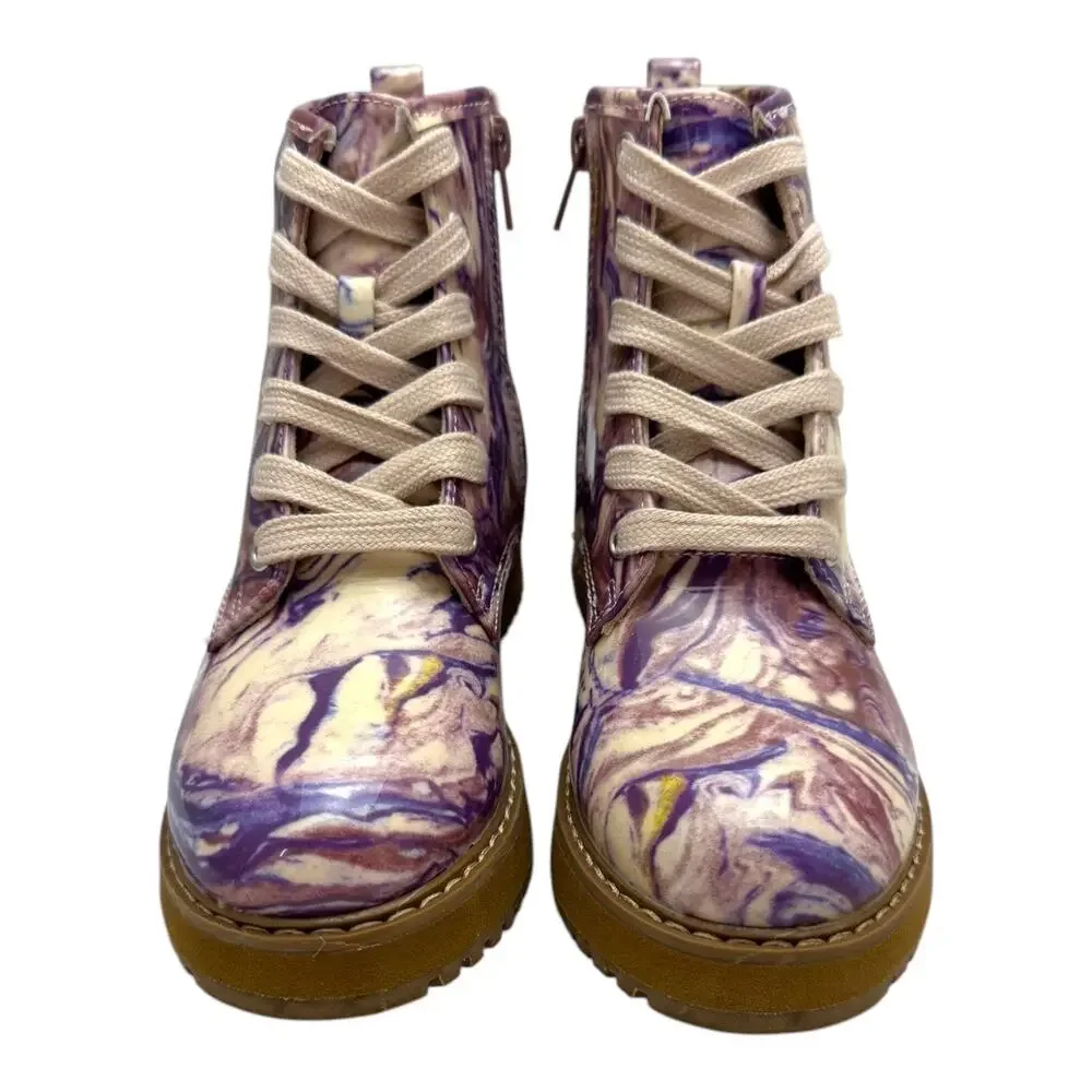 Steve Madden Joliviaa Boots Purple Marble 13